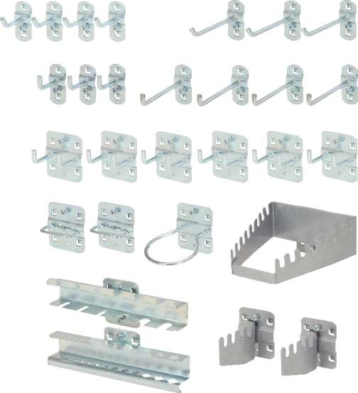 Produktbild KS Tools Hakensortiment für Lochplatten 28 teilig bild 5