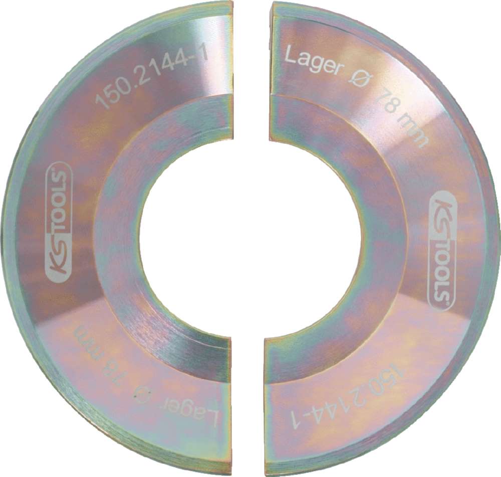 Produktbild KS Tools Halbschalen Satz 2 Teile gold