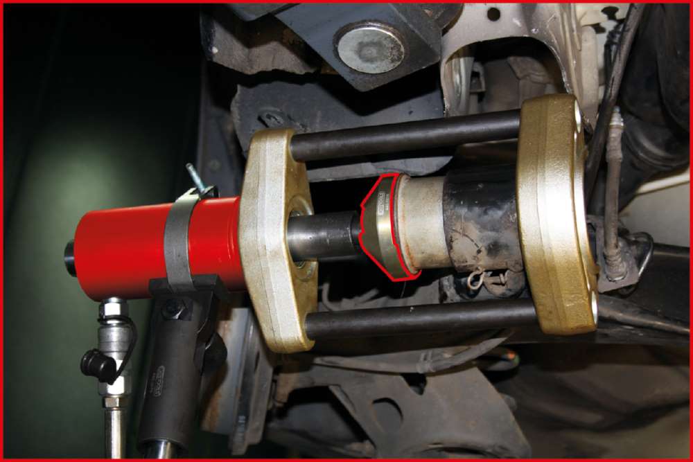 Produktbild KS Tools Hinterachsbuchsen Satz für Volkswagen Audi Seat und Skoda 4 Teile bild 2