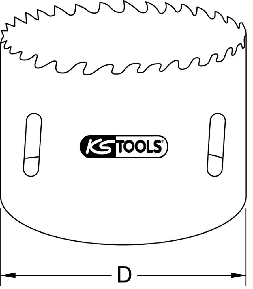 Produktbild KS Tools HSS Bi Metalllochsäge Durchmesser 16mm bild 2