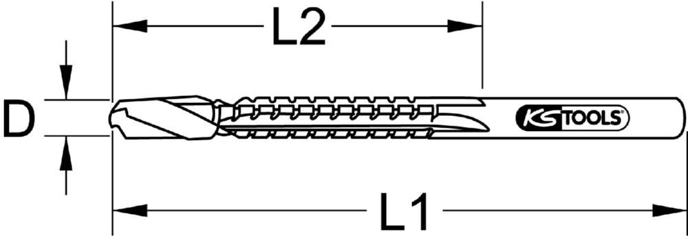 Produktbild KS Tools HSS Fräsbohrer 8 mm bild 2