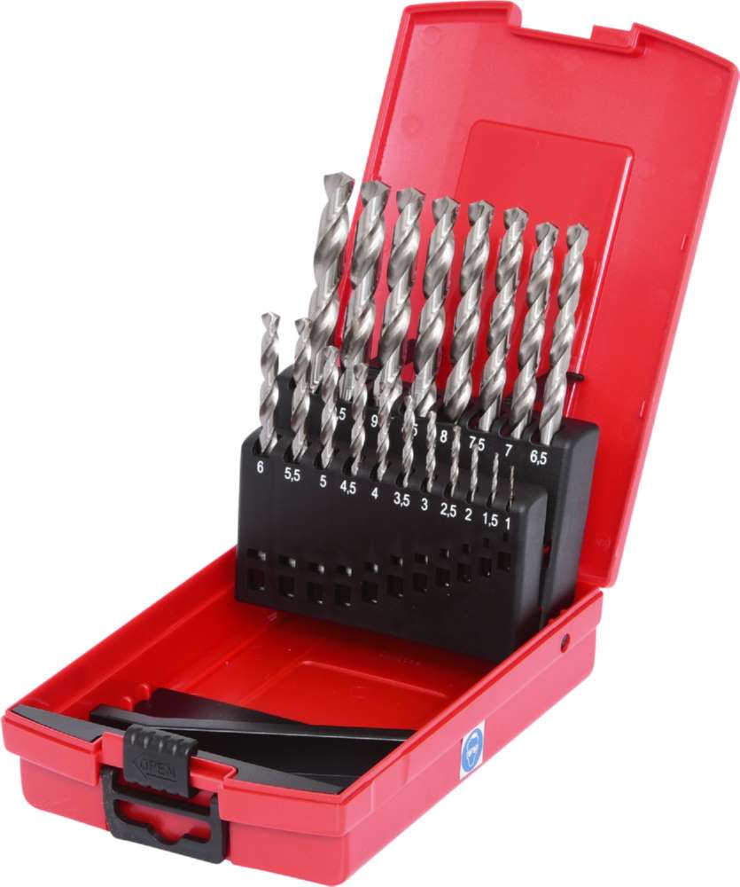Produktbild KS Tools Spiralbohrersatz HSS-G in Kunsstoffkassette 19 Teile