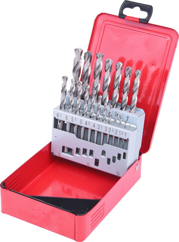 Produktbild KS Tools Spiralbohrersatz HSS-G in Stahlblechkassette 19 Teile