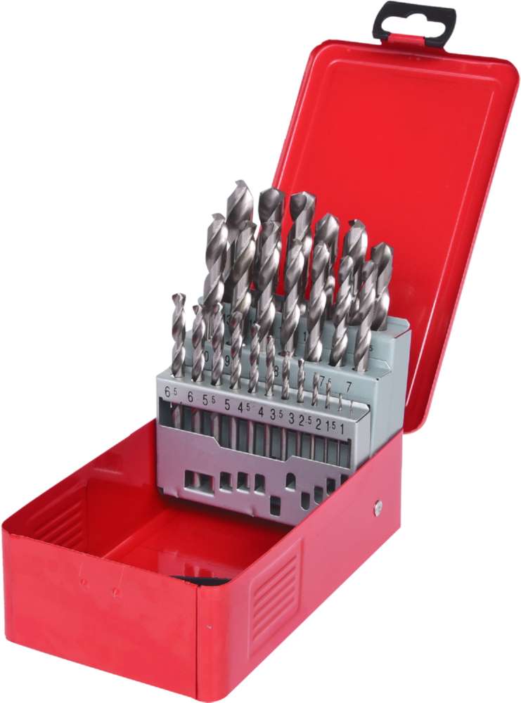 Produktbild KS Tools Spiralbohrersatz HSS-G in Stahlblechkassette 25 Teile
