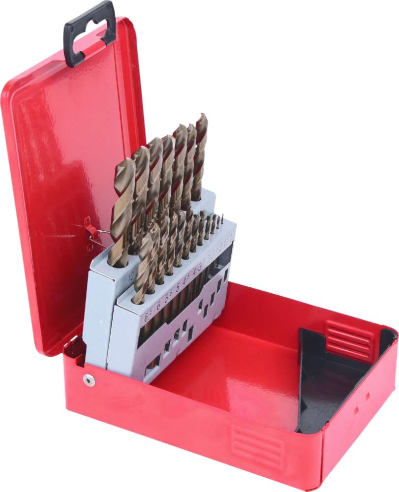 Produktbild KS Tools Spiralbohrersatz HSS-G Co5 in Stahlblechkassette 19 Teile bild 4