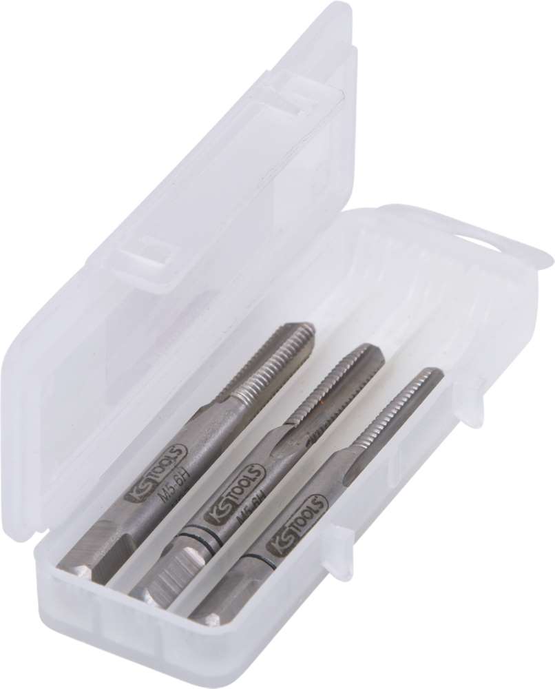 Produktbild KS Tools HSS Handgewindebohrersatz M5x0,8 3 Teile bild 6