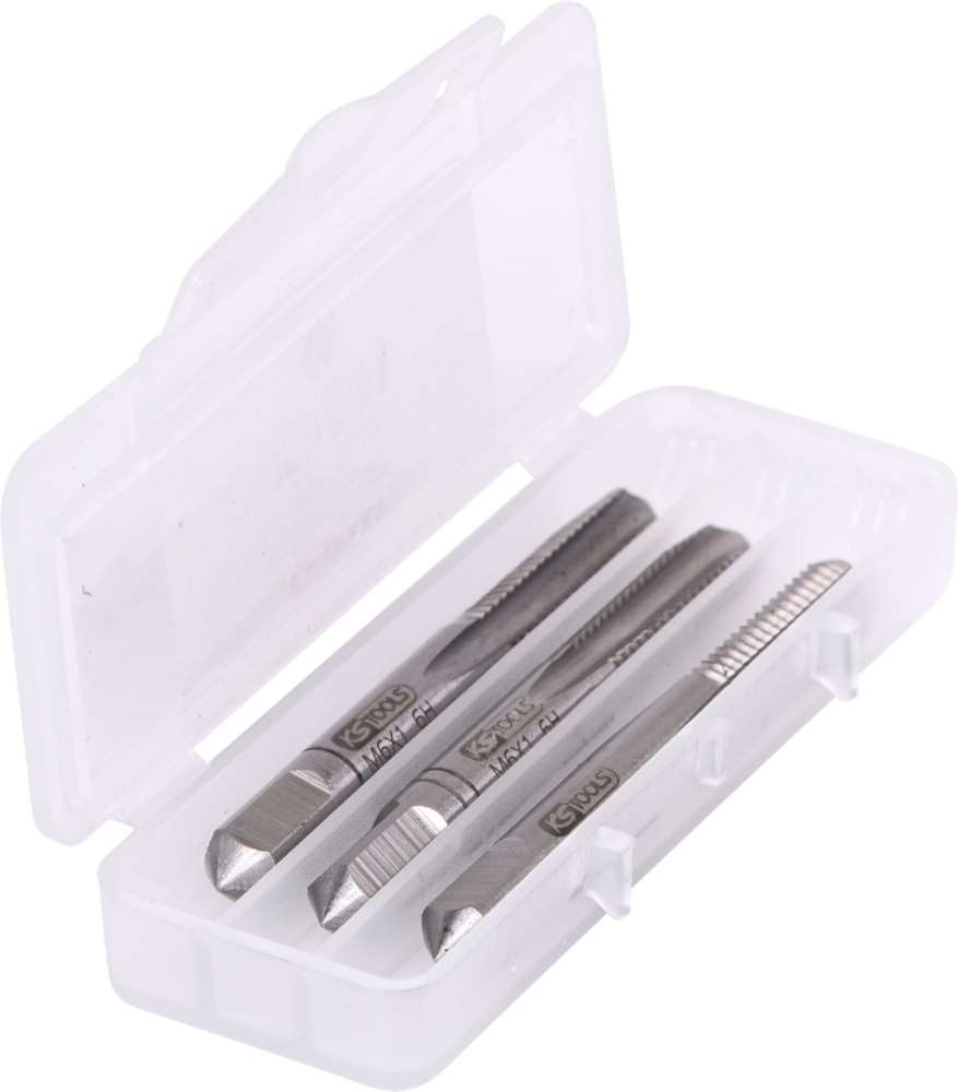 Produktbild KS Tools HSS Handgewindebohrersatz M6x1,0 3 Teile bild 5