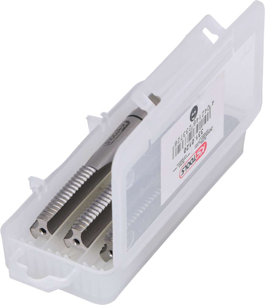 Produktbild KS Tools HSS Handgewindebohrersatz M12x1,75 3 Teile bild 3