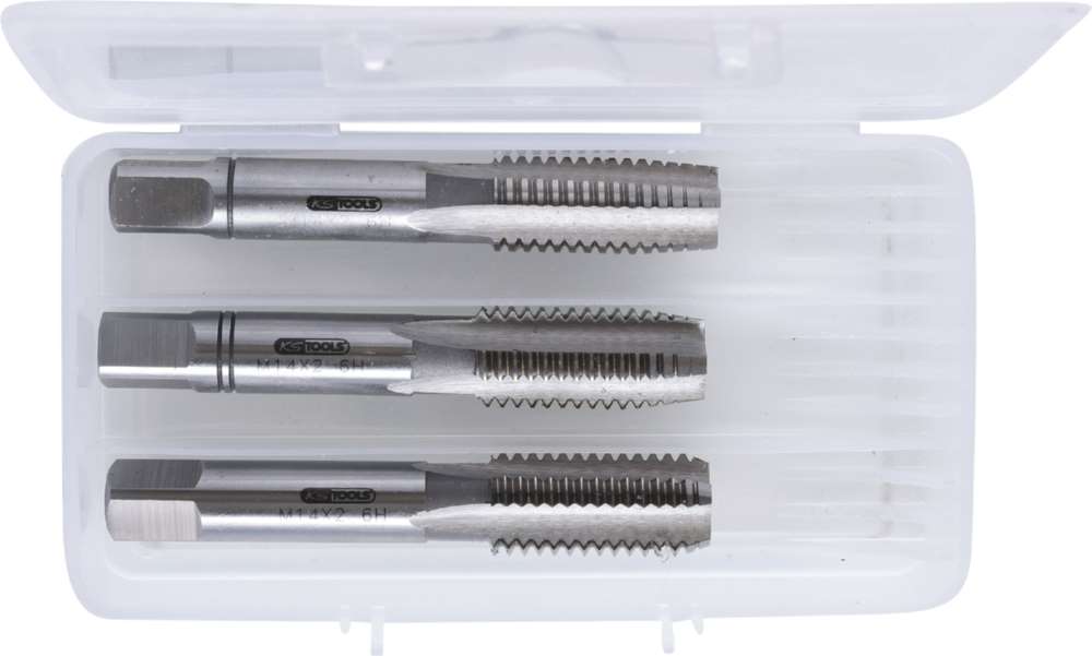 Produktbild KS Tools HSS Handgewindebohrersatz M14x2,0 3 Teile bild 5