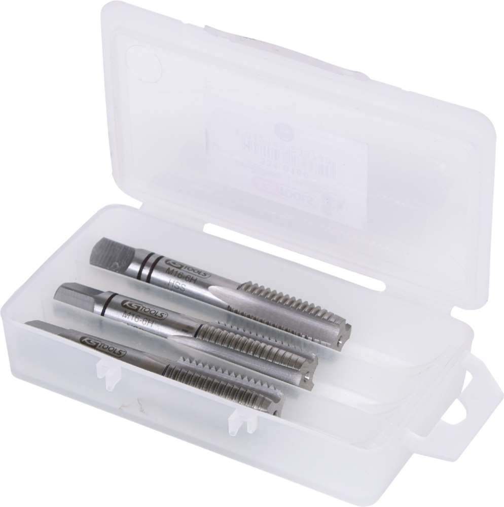 Produktbild KS Tools HSS Handgewindebohrersatz M16x2,0 3 Teile bild 2
