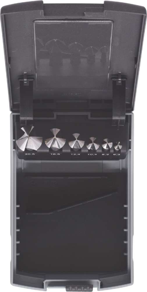 Produktbild KS Tools HSS Co5 Kegelsenker Entgratsenker Satz in Kunststoffkassette 6 Teile bild 6