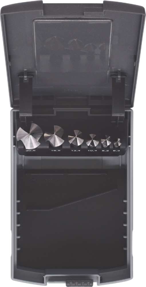 Produktbild KS Tools HSS Kegelsenker Entgratsenker Satz in Kunststoffkassette 6 Teile bild 6