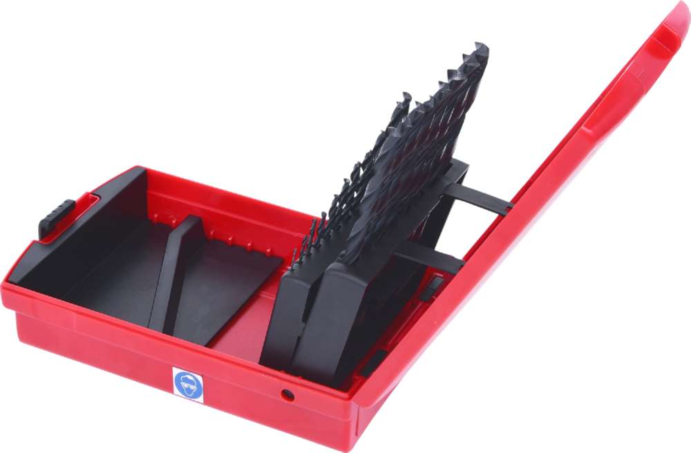 Produktbild KS Tools HSS R Spiralbohrer Satz Kunststoffkassette 19 teilig 1 bis 10mm bild 2