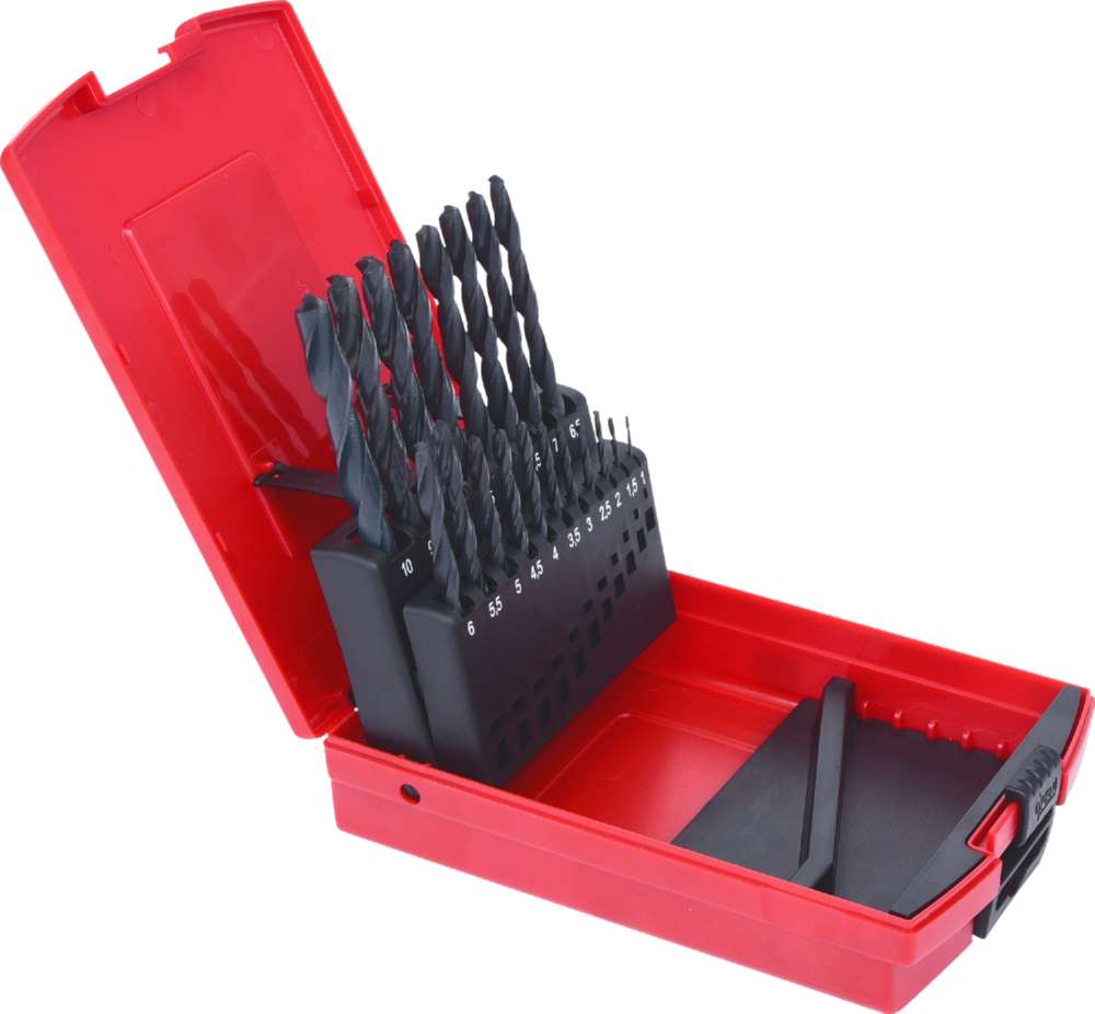 Produktbild KS Tools HSS R Spiralbohrer Satz Kunststoffkassette 19 teilig 1 bis 10mm bild 5