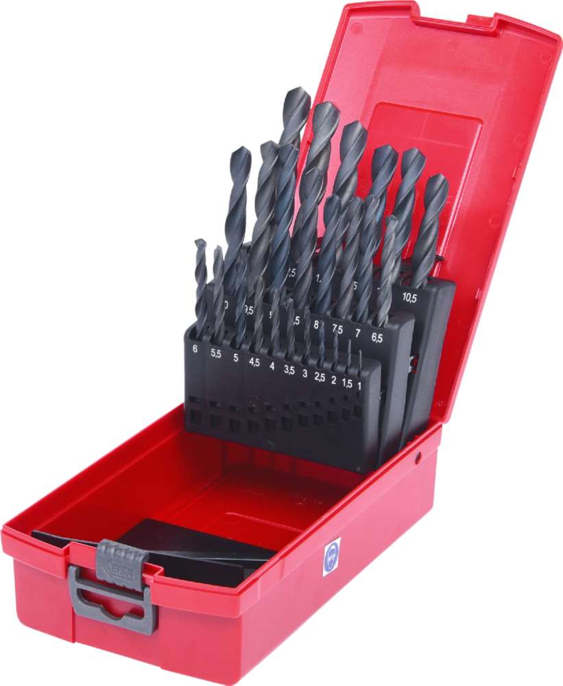 Produktbild KS Tools HSS R Spiralbohrer Satz Kunststoffkassette 25 teilig 1 bis 13mm