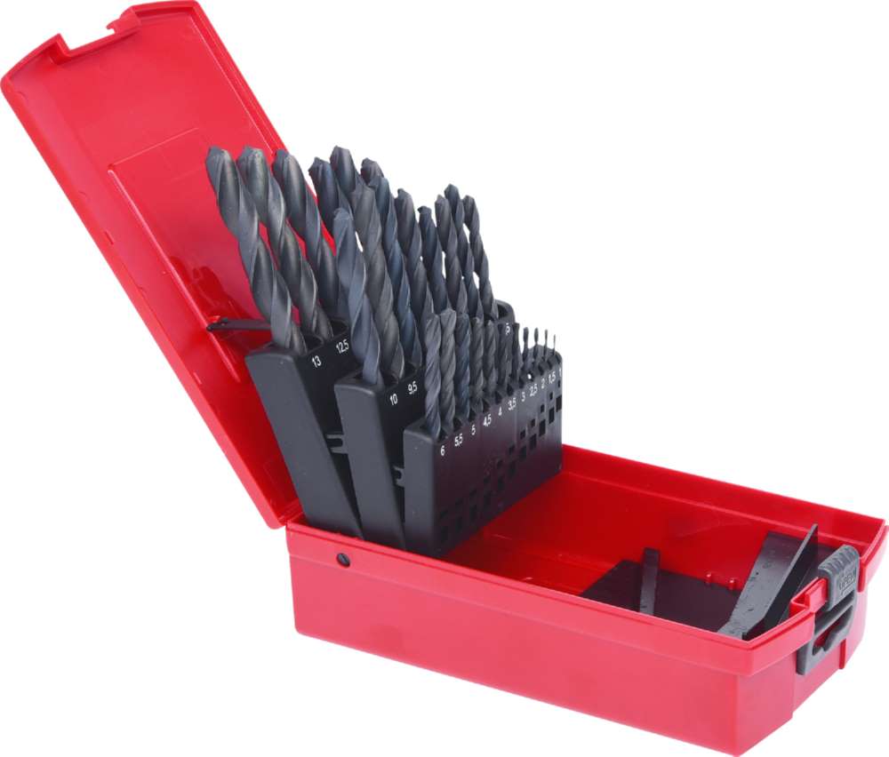 Produktbild KS Tools HSS R Spiralbohrer Satz Kunststoffkassette 25 teilig 1 bis 13mm bild 4