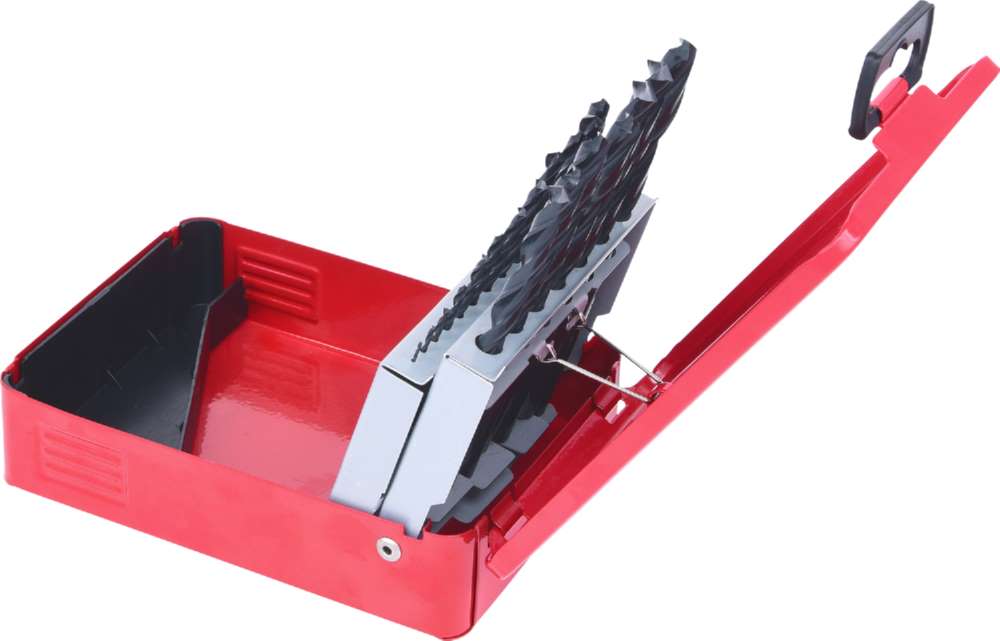 Produktbild KS Tools HSS R Spiralbohrer Satz Stahlblechkassette 19 teilig 1 bis 10mm bild 2