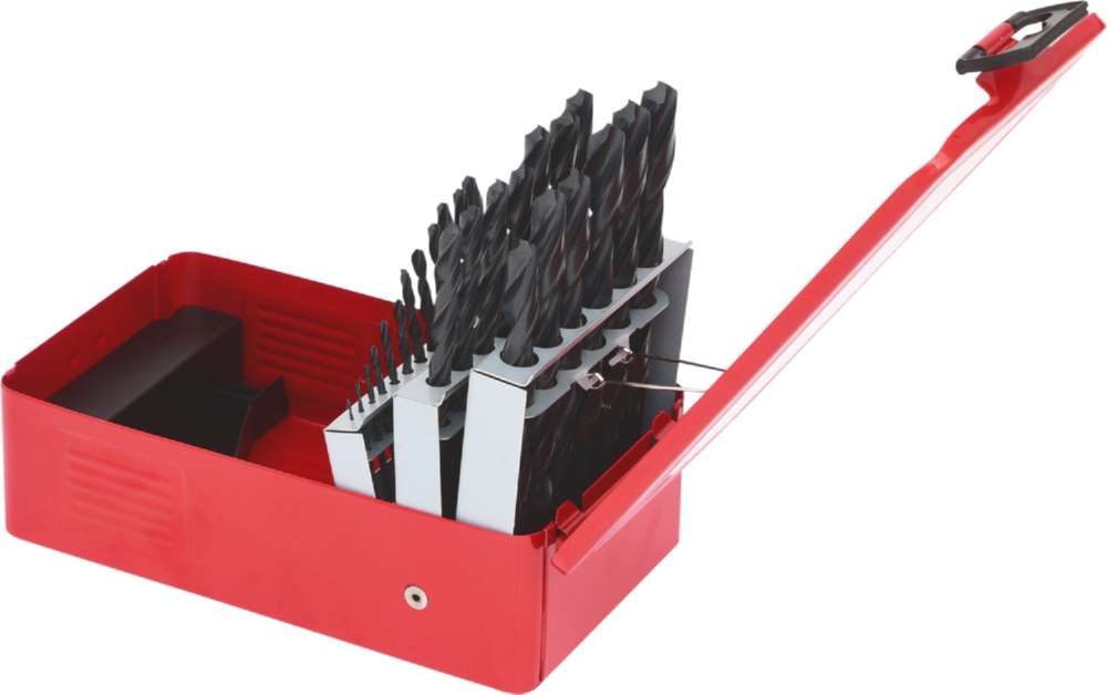 Produktbild KS Tools HSS R Spiralbohrer Satz Stahlblechkassette 25 teilig 1 bis 13mm bild 2