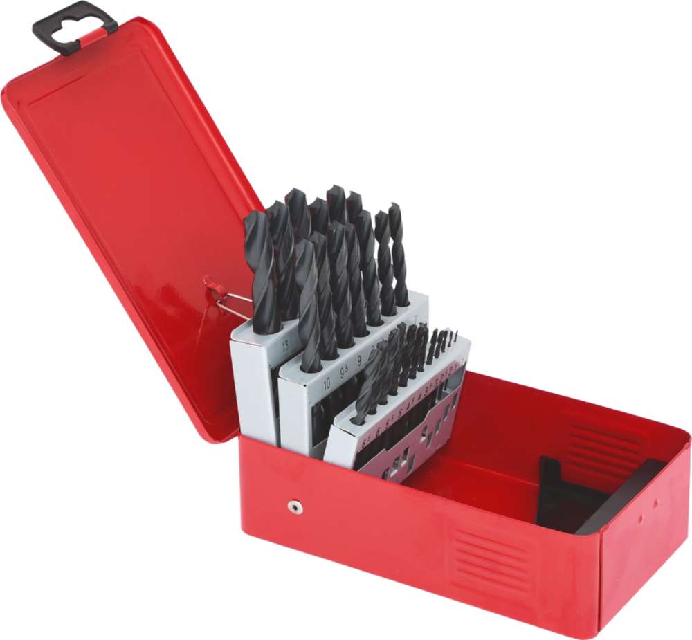 Produktbild KS Tools HSS R Spiralbohrer Satz Stahlblechkassette 25 teilig 1 bis 13mm bild 4