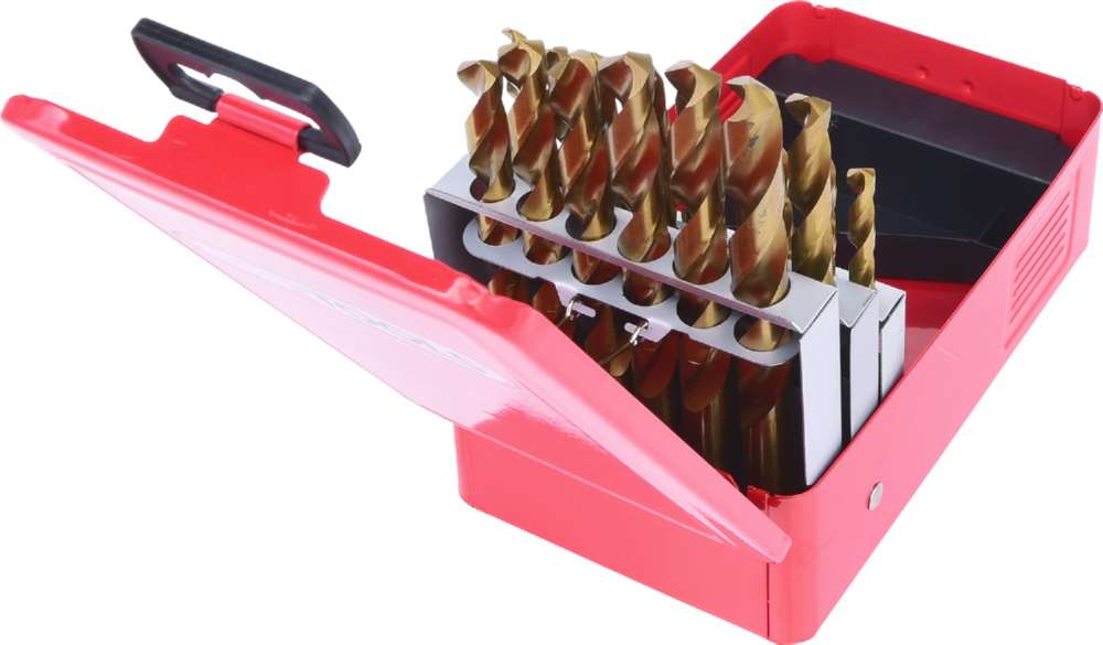 Produktbild KS Tools Spiralbohrersatz HSS TiN in Stahlblechkassette 25 Teile bild 3