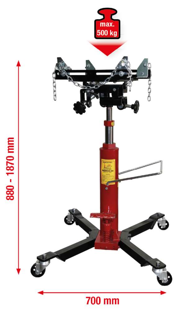 Produktbild KS Tools Hydraulik Getriebeheber mit Tisch Traglast 500kg bild 4
