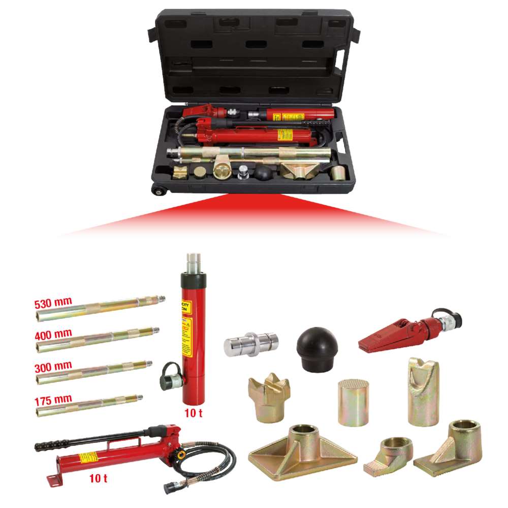 Produktbild KS Tools Hydraulischer KFZ-Richtwerkzeugsatz Tragkraft 10 t 17 Teile bild 10
