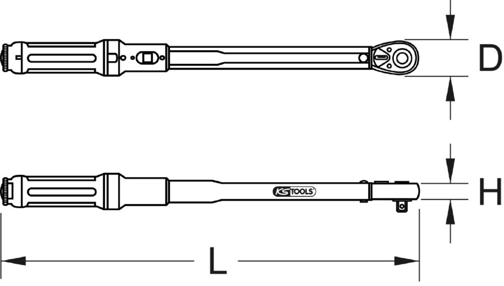 Produktbild KS Tools INFINITOOL Ratschen Drehmomentschlüssel 110-550 Nm 3/4 Zoll bild 9