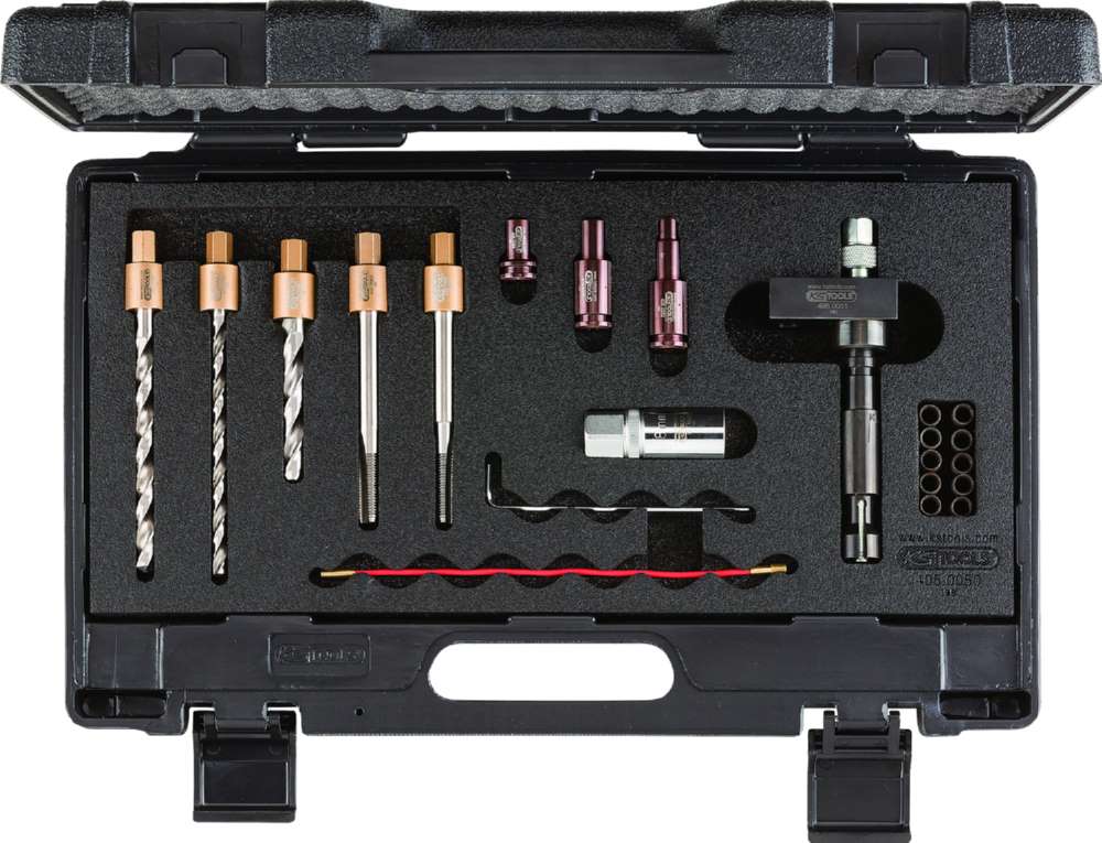 Produktbild KS Tools Injektor Spannschrauben Ausbohr Satz 22 Teile