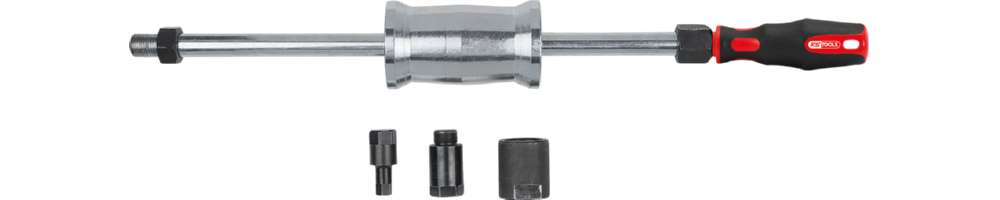 Produktbild KS Tools M27 für M17 und 10 mm Injektoren Auszieher Satz mit 1,5 kg Schlaggewicht 4 Teile