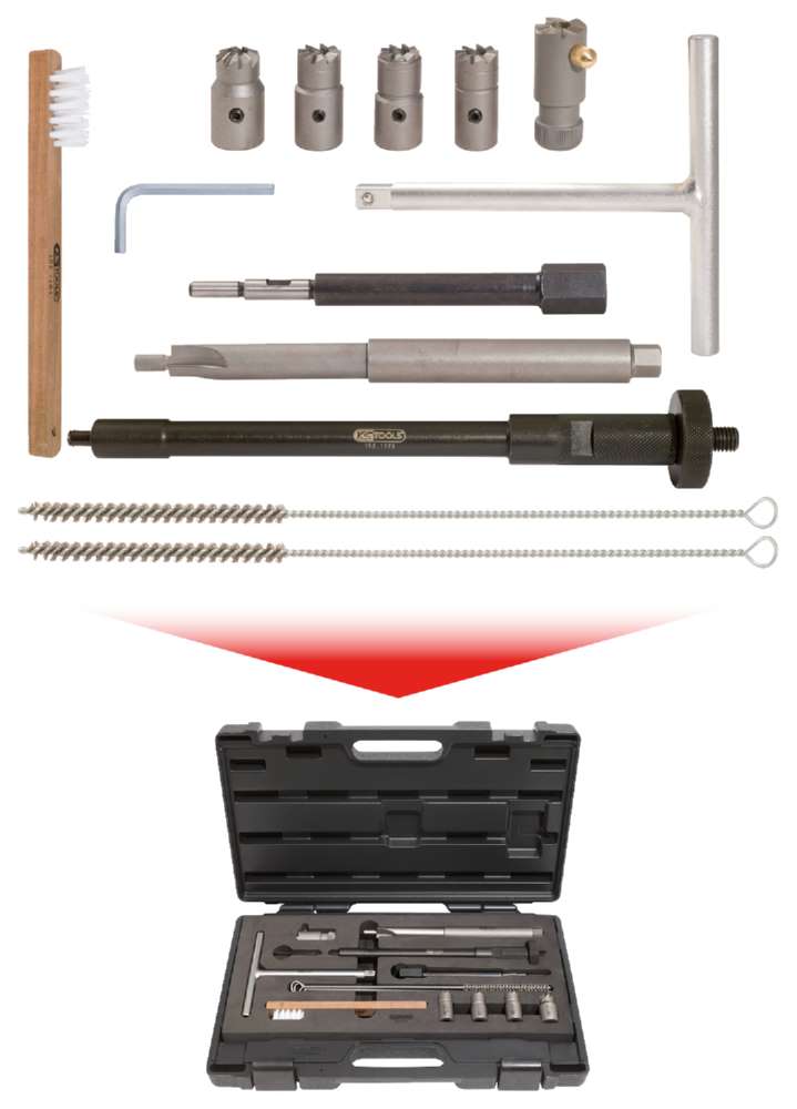 Produktbild KS Tools Injektoren Dichtsitz Reinigungs Satz 13 Teile