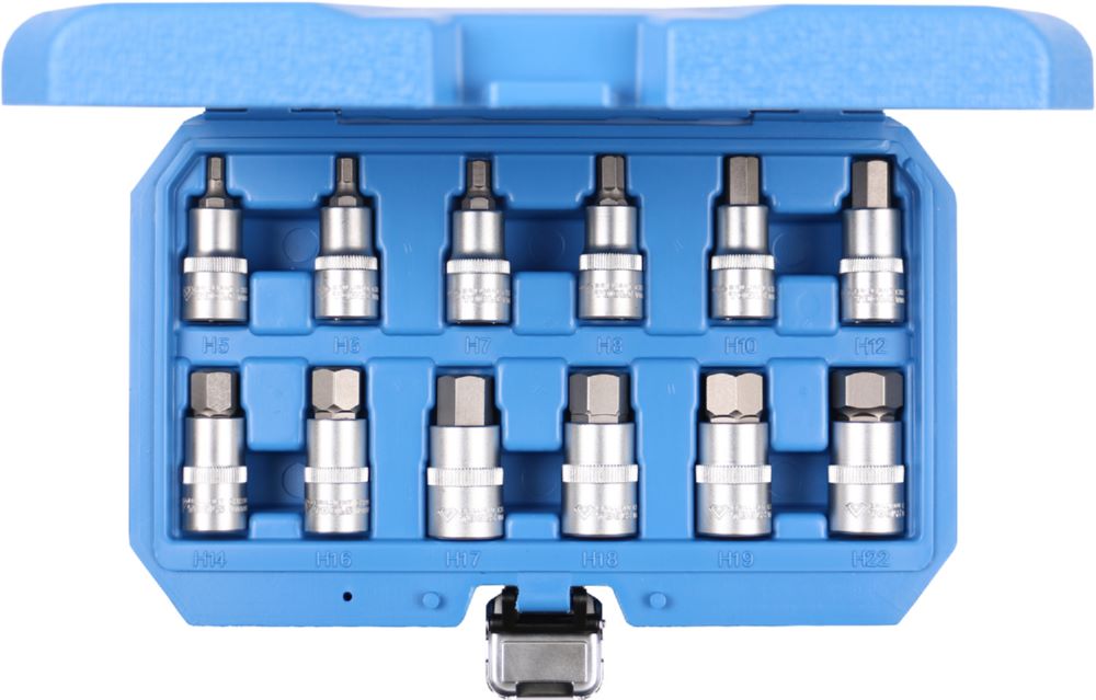 Produktbild Brilliant Tools Bit Stecknuss Satz 1/2 Zoll Innensechskant 12 Teile 5 bis 22 mm bild 3