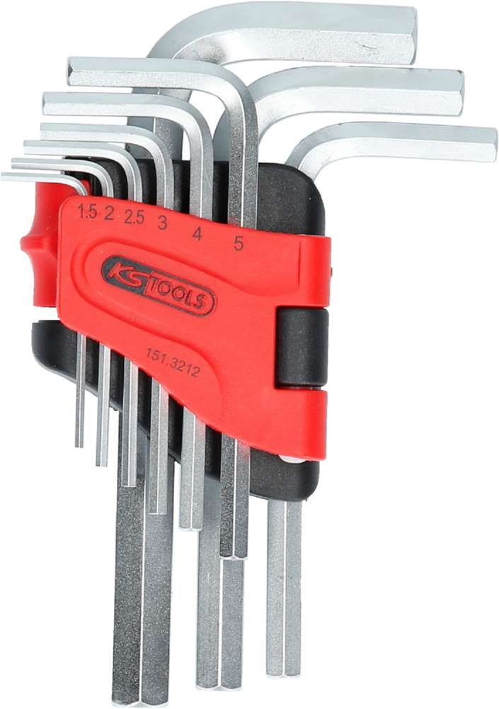Produktbild KS Tools Innensechskant Winkelstiftschlüsselsatz im Klapphalter 9 Teile