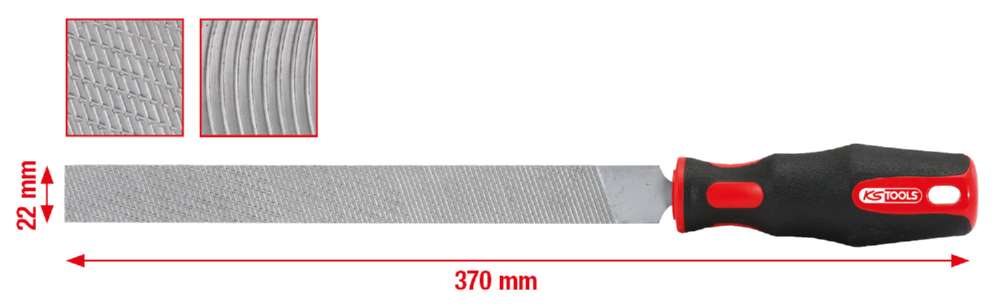 Produktbild KS Tools Installations Raspel Länge 370mm bild 5