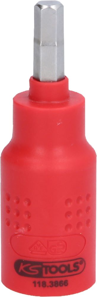 Produktbild KS Tools 3/8 Zoll Isolierte Bit Stecknuss Innensechskant 6 mm 60 mm lang bild 3