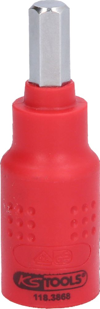 Produktbild KS Tools 3/8 Zoll Isolierte Bit Stecknuss Innensechskant 8 mm 60 mm lang bild 3