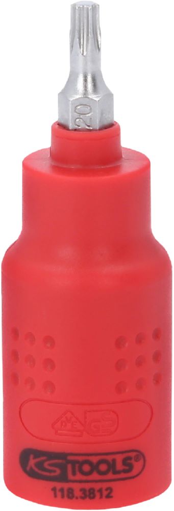 Produktbild KS Tools 3/8 Zoll Isolierte Bit Stecknuss Torx T20 60 mm bild 3