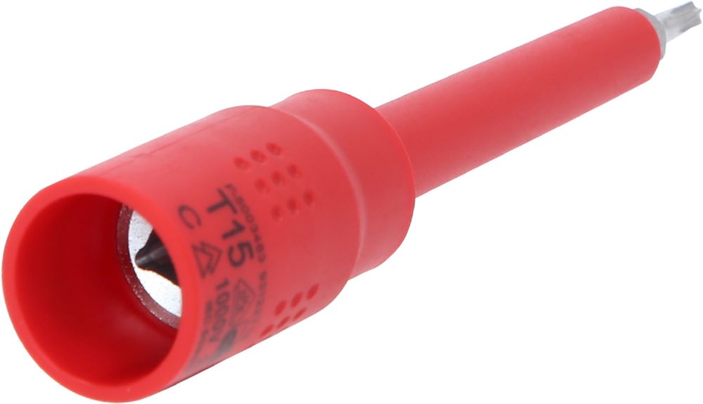 Produktbild KS Tools 3/8 Zoll Isolierte Bit Stecknuss Torx T15 122 mm bild 2