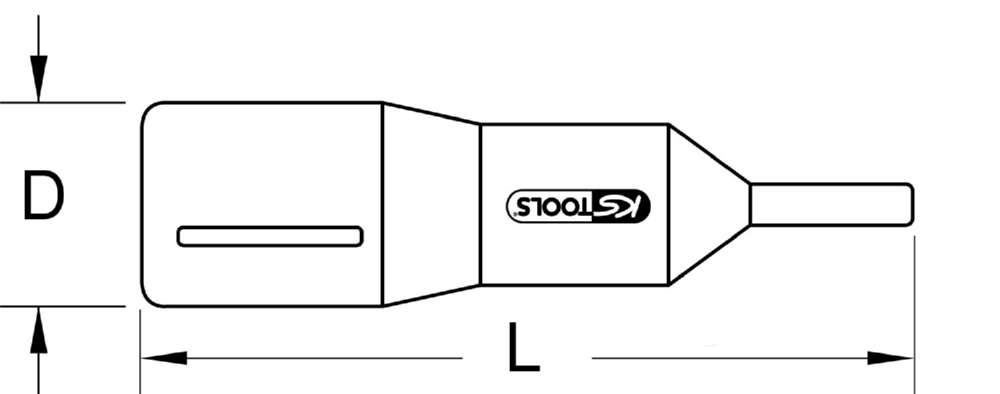 Produktbild KS Tools 3/8 Zoll Isolierte Bit Stecknuss Vielzahn M8 isoliert bild 2