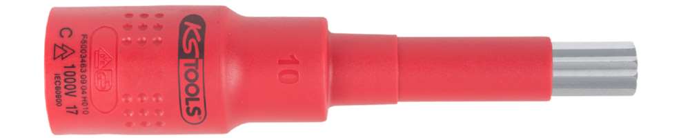 Produktbild KS Tools 3/8 Zoll Isolierte Bit Stecknuss Vielzahn M8 isoliert bild 3