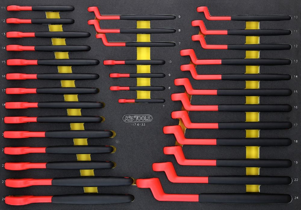 Produktbild KS Tools Isolierte Schlüssel Satz in Schaumstoffeinlage 33 teilig