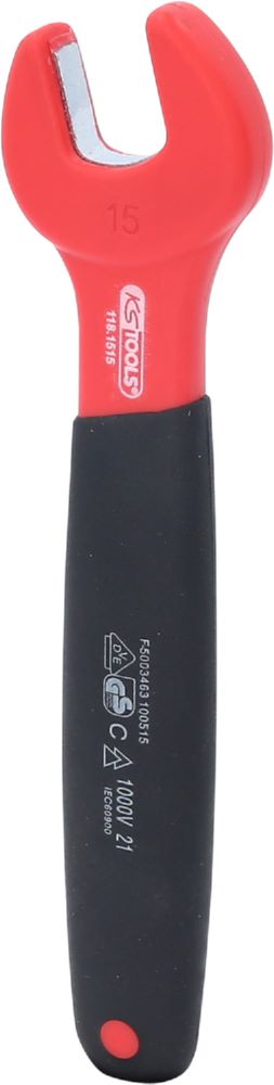 Produktbild KS Tools Isolierter Maulschlüssel 15 mm
