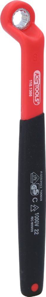 Produktbild KS Tools Isolierter Ringschlüssel gekröpft 8 mm
