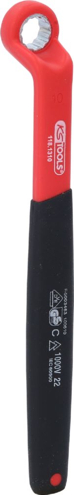 Produktbild KS Tools Isolierter Ringschlüssel gekröpft 10 mm