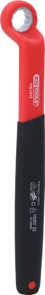 Produktbild KS Tools Isolierter Ringschlüssel gekröpft 13 mm