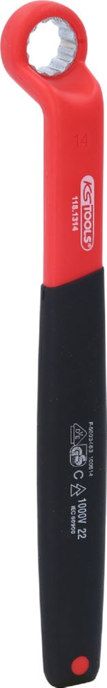 Produktbild KS Tools Isolierter Ringschlüssel gekröpft 14 mm