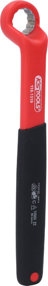 Produktbild KS Tools Isolierter Ringschlüssel gekröpft 19 mm