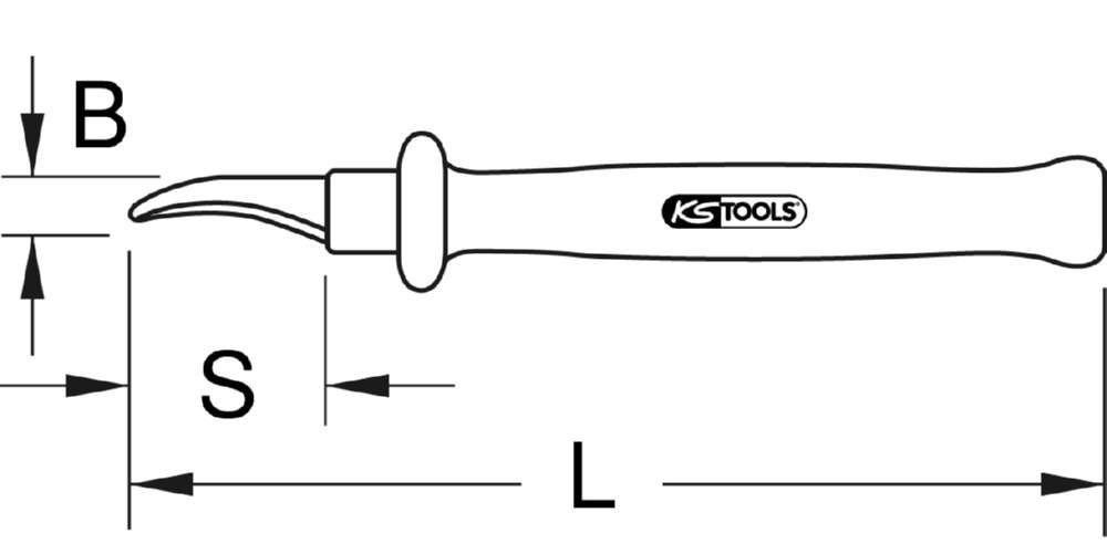 Produktbild KS Tools Isoliertes Absetzmesser 180mm bild 2