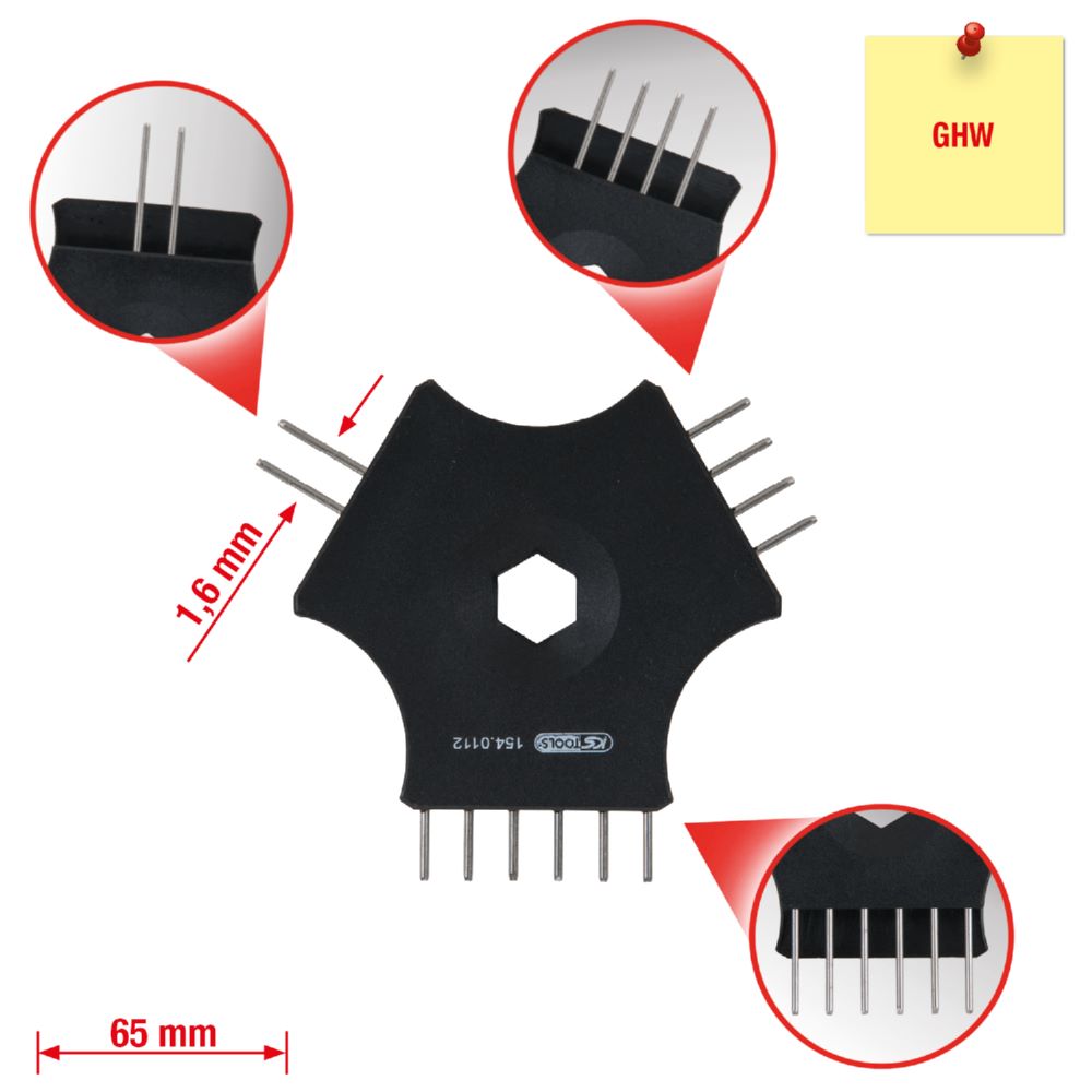 Produktbild KS Tools Kabel Entriegelungswerkzeug für Flachstecker 1,6mm 65 mm bild 3