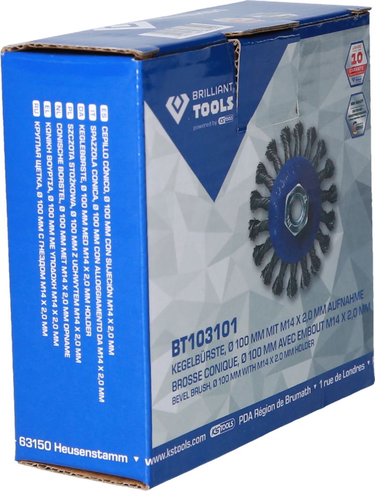 Produktbild Brilliant Tools Kegelbürste Durchmesser 100 mm mit M14 x 2,0 mm Aufnahme bild 6