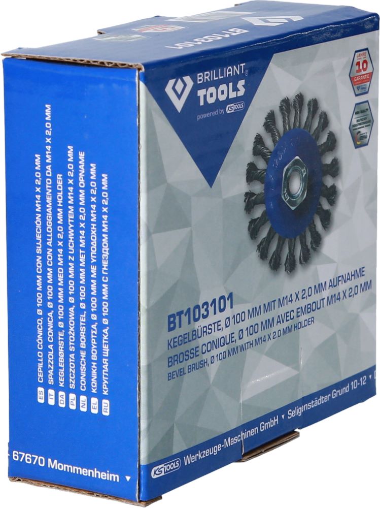 Produktbild Brilliant Tools Kegelbürste Durchmesser 100 mm mit M14 x 2,0 mm Aufnahme bild 8